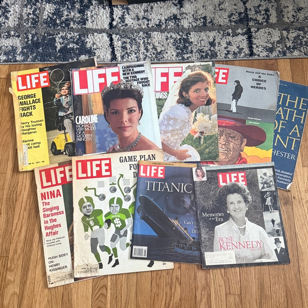 Vintage LIFE Magazines 9 Kennedy Titanic